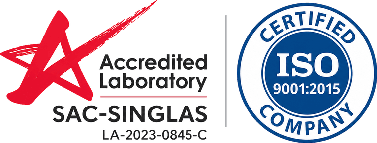 SAC-SINGLAS Accredited Laboratory LA-2023-0845-C (ISO/IEC 17025) and ISO 9001:2015 Certified Company